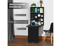 Opvouwbare wandtafel vouwtafel omvouwbare tafel, omvouwbare bureautafel, computertafel - afbeelding 5 van  5
