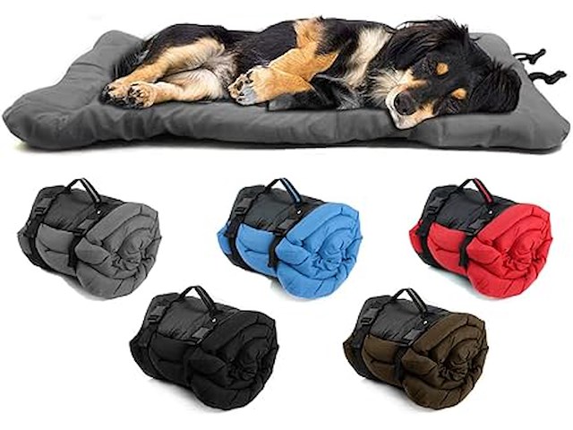 Opvouwbare waterafstotende hondenmatras blauw - afbeelding 1 van  1