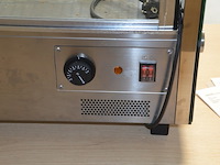Opzet warmhoudkast 2 glazen schuifdeuren ggm gastro thvnr200 afm. 1,20m lang - afbeelding 2 van  10
