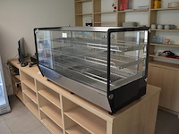 Opzet warmhoudkast 2 glazen schuifdeuren ggm gastro thvnr200 afm. 1,20m lang