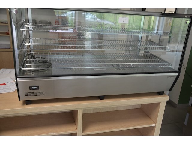 Opzet warmhoudkast 2 glazen schuifdeuren ggm gastro thvnr200 afm. 1,20m lang - afbeelding 5 van  10