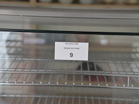 Opzet warmhoudkast 2 glazen schuifdeuren ggm gastro thvnr200 afm. 1,20m lang - afbeelding 7 van  10