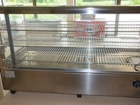 Opzet warmhoudkast 2 glazen schuifdeuren ggm gastro thvnr200 afm. 1,20m lang - afbeelding 9 van  10