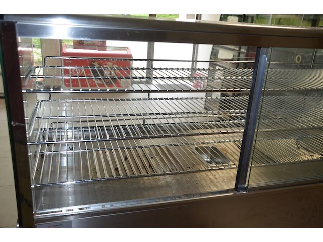 Opzet warmhoudkast 2 glazen schuifdeuren ggm gastro thvnr200 afm. 1,20m lang - afbeelding 10 van  10
