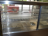 Opzet warmhoudkast 2 glazen schuifdeuren ggm gastro thvnr200 afm. 1,20m lang - afbeelding 10 van  10