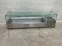 Opzetkoelvitrine met glasopbouw - afbeelding 2 van  5