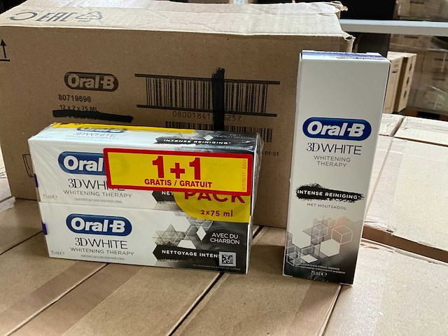Oral-b 3d white therapy met houtskool 2-pack (390x) - afbeelding 3 van  6