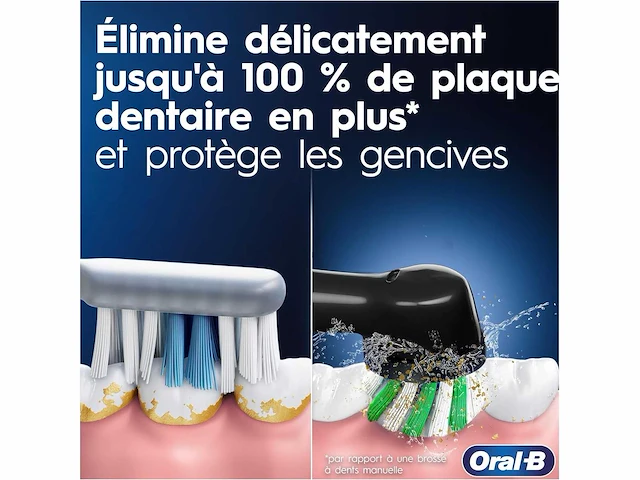 Oral-b pro 3 3900 elektrische tandenborstels, 2-pack - afbeelding 3 van  3