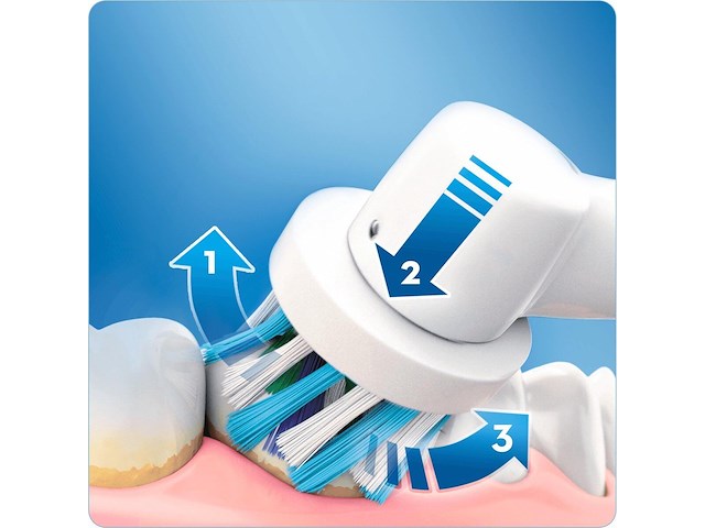 Oral-b vitality 100 crossaction zwart - elektrische tandenborstel - afbeelding 3 van  5