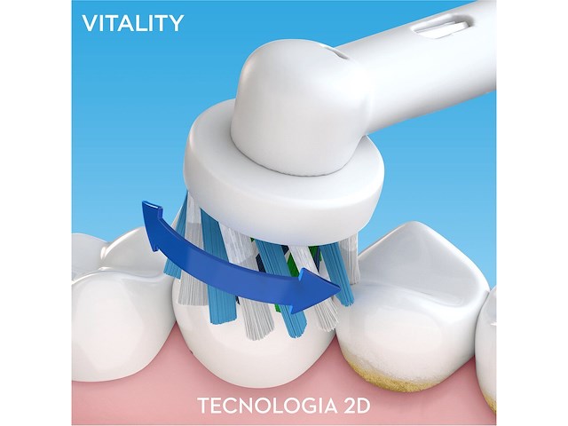 Oral-b vitality 100 crossaction zwart - elektrische tandenborstel - afbeelding 4 van  5
