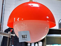 Oranje luchtertje met glazen bol - afbeelding 1 van  1