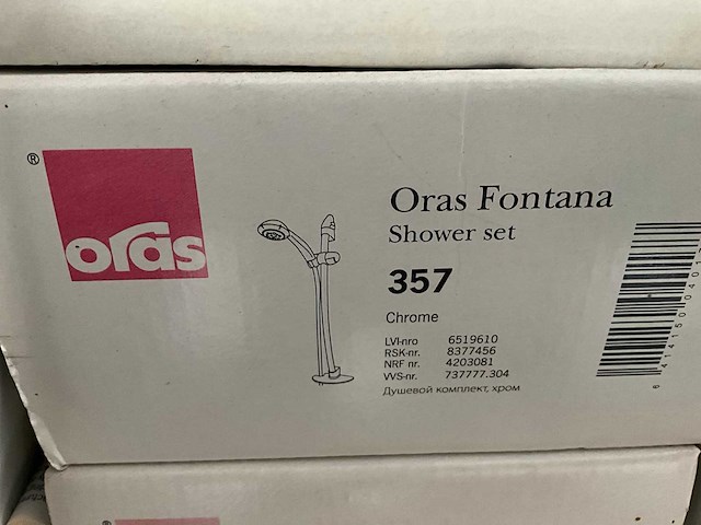 Oras fontana 357 doucheset (5x) - afbeelding 3 van  3