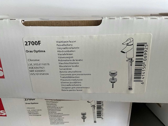 Oras optima 2700f wastafelmengkraan (4x) - afbeelding 2 van  3