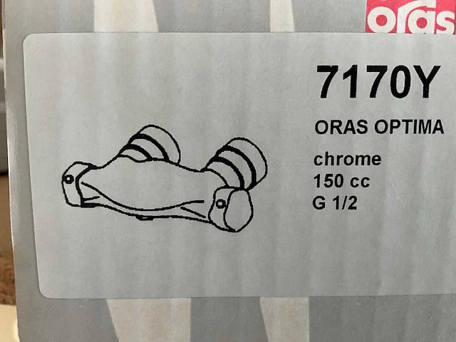 Oras optima 7170y bad / douchemengkraan (5x) - afbeelding 1 van  3