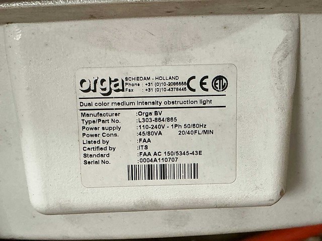 Orga l303-864/865 industriële kraansignalisatielamp (2x) - afbeelding 4 van  4