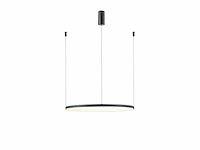 Orien design hanglamp sandy black 80cm 40w led cct 3 kleur & 3 stappen dimmen(1x)