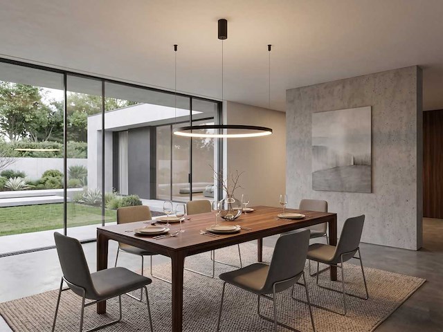 Orien design hanglamp sandy black 80cm 40w led cct 3 kleur & 3 stappen dimmen(2x) - afbeelding 5 van  10