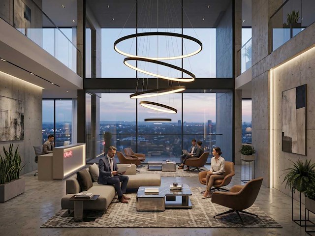 Orien design hanglamp zand zwart 20cm&40cm&60cm&80cm&100cm 5 ring 160w led cct 3 kleur(1x) - afbeelding 1 van  5