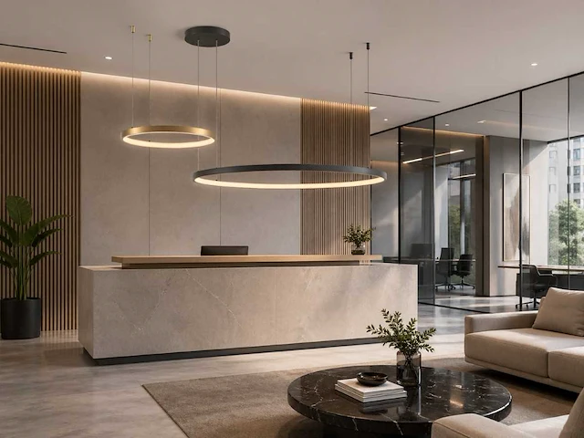 Orien design hanglamp zand zwart en goud 80cm&40cm duo ring 50w led cct 3 kleur & 3 stappen dimmen(1x) - afbeelding 1 van  8