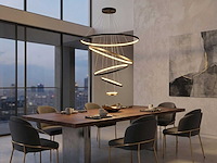 Orien hanglamp 20cm&40cm&60cm&80cm&100cm 5 ring 160w led 3cct(1x) - afbeelding 1 van  5