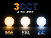 Orien zand zwart hanglamp 20cm&40cm&60cm trio ring 50w led 3cct & 3 stappen dim(1x) - afbeelding 7 van  7