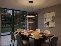 Orien zand zwart hanglamp 20cm&40cm&60cm trio ring 50w led 3cct & 3 stappen dim(1x) - afbeelding 6 van  7