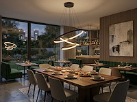 Orien zand zwart hanglamp 20cm&40cm&60cm trio ring 50w led 3cct & 3 stappen dim(1x) - afbeelding 4 van  7