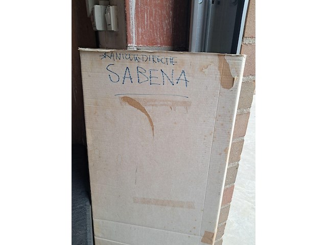 Origineel bord van sabena boeing b373 uit kantoor van directie (zeldzaam) l 1200mm h 420mm + boekje - afbeelding 5 van  5