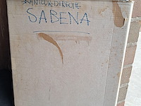 Origineel bord van sabena boeing b373 uit kantoor van directie (zeldzaam) l 1200mm h 420mm + boekje - afbeelding 5 van  5