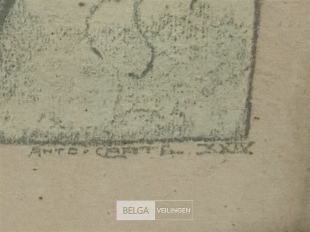 Originele lithografie anto carte - afbeelding 2 van  3