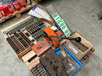 Originele nummerplaat drukpers + alle letters en cijfers - afbeelding 5 van  8