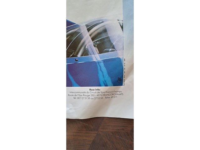 Originele poster francorchamps uit, 1985 - afbeelding 2 van  2