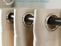 Orinova beige verduisterende gordijnen (140x160 cm) - afbeelding 5 van  6