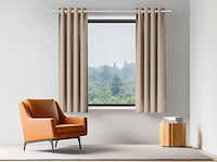 Orinova beige verduisterende gordijnen (140x160 cm) - afbeelding 2 van  6
