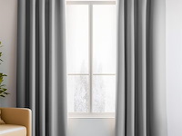 Orinova grijze verduisterende gordijnen (107x213 cm) - afbeelding 1 van  5