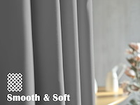 Orinova grijze verduisterende gordijnen (107x213 cm) - afbeelding 2 van  5