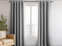 Orinova grijze verduisterende gordijnen (107x213 cm) - afbeelding 3 van  5