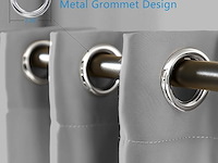 Orinova grijze verduisterende gordijnen (107x213 cm) - afbeelding 5 van  5