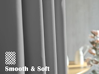 Orinova grijze verduisterende gordijnen (107x213 cm) - afbeelding 2 van  5