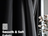Orinova zwarte verduisterende gordijnen (140x183cm) - afbeelding 5 van  6