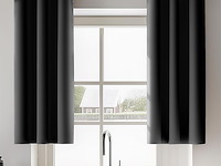 Orinova zwarte verduisterende gordijnen (140x183cm) - afbeelding 1 van  6