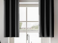 Orinova zwarte verduisterende gordijnen (140x183cm) - afbeelding 1 van  6