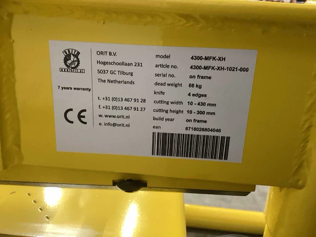 Orit stenenknipper model 4300-mfk-xh - afbeelding 4 van  8