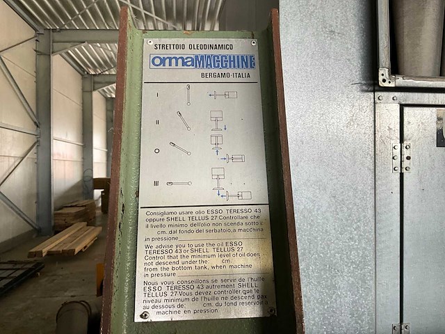 Orma hydraulische pers - afbeelding 7 van  9