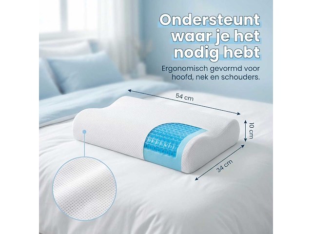 Orthopedisch hoofdkussen (2x) - afbeelding 6 van  9