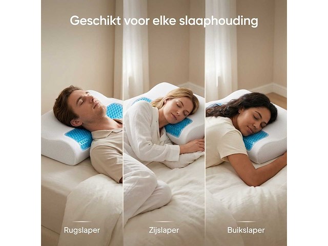 Orthopedisch hoofdkussen (4x) - afbeelding 4 van  8