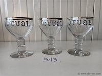 Orval glazen. 3 stuks - afbeelding 1 van  3