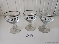 Orval glazen. 3 stuks - afbeelding 3 van  3