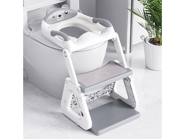 Orzbow verstelbare kindertoiletbril met trapje - afbeelding 1 van  5