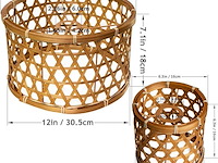 Osasy bamboe-lampenset - afbeelding 3 van  3